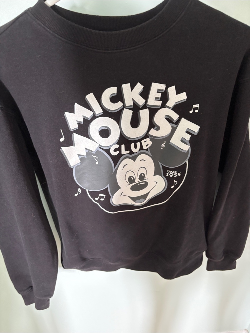 Disney Mickey Mouse Black Graphic Sweatshirt